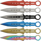 Rite Edge 6pc Multicolor Throwing Knives 211555 by Rite Edge