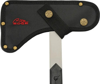 Old Glory American Flag Axe 12 Inch Satin Stainless Full Tang Spike End Belt Sheath For Outdoorsmen by China Made
