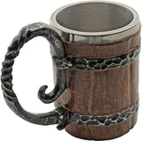 Viking Barrel Mug Authentic Old Barrel Design 500-600ml Boxed Gift For Norse Fans by China Made
