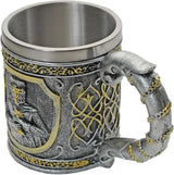 Knights Templar Mug Resin And Stainless Construction Boxed Gift For History Fans by China Made