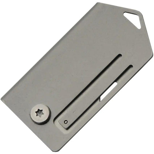 Dog Tag Cutter Folder Gray EDC Knife With Satin 2 Inch Blade Bottle Opener Lanyard Hole by China Made