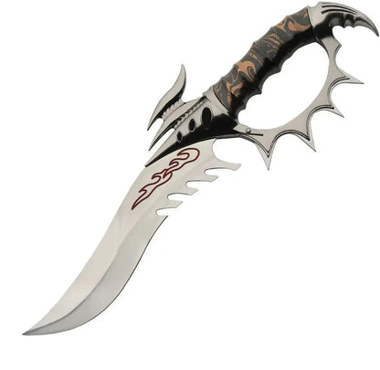 Rite Edge Talon Dagger 211610 - Satin 9 Inch 420 Stainless Blade With ABS Handle And Wooden Display Stand by Rite Edge