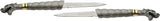 Dragon Swords Set With Stand For Collectors Twin Dragon Made In China 7 Inch Satin 420 Stainless Blades by China Made