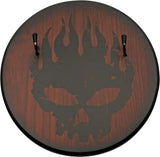 Rite Edge Vampire Fang With Plaque - Four Two-Tone Stainless Blades On Brown Wooden Wall Plaque by Rite Edge