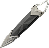 Gothic Dagger 10.75in Satin Blade 3Cr13 Steel Black ABS Handle Boxed For Collectors by China Made
