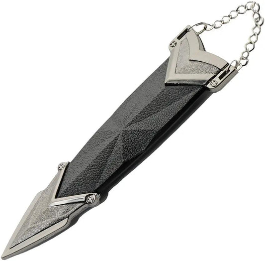 Gothic Dagger 10.75in Satin Blade 3Cr13 Steel Black ABS Handle Boxed For Collectors by China Made