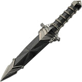 Gothic Dagger 10.75in Satin Blade 3Cr13 Steel Black ABS Handle Boxed For Collectors by China Made