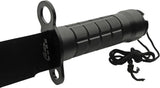 Rite Edge Plateau Survival Fixed Blade - 15 Inch Overall, 10.5 Inch Black Sawback, Built-In Survival Kit by Rite Edge