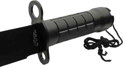 Rite Edge Plateau Survival Fixed Blade - 15 Inch Overall, 10.5 Inch Black Sawback, Built-In Survival Kit by Rite Edge