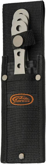 Rite Edge Javelin Point Throwing Knives Set - Satin Finish 3Cr13 Stainless One Piece, Three Knife Set With Belt Sheath by Rite Edge