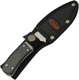 Rite Edge Fixed Blade Guthook Knife - 7 Inch Overall, 4 Inch Satin Blade, 3Cr13 Stainless, Black Pakkawood Handle by Rite Edge