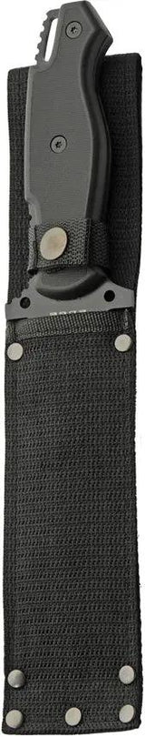 Rite Edge Ranger Fixed Blade Tanto - 7-Inch Black Serrated 3Cr13 Blade With Full Tang And Nylon Sheath by Rite Edge