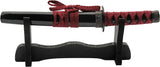Rite Edge Tanto Letter Opener 211640 - Satin Finish Stainless Blade With Red Cord Wrapped Handle And Display Stand by Rite Edge