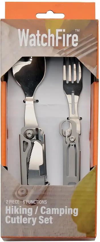 7-In-1 Camp Tool With Serrated Knife Corkscrew Bottle Opener Can Opener Spoon And Fork Stainless Steel by China Made