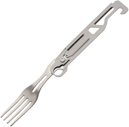 7-In-1 Camp Tool With Serrated Knife Corkscrew Bottle Opener Can Opener Spoon And Fork Stainless Steel by China Made