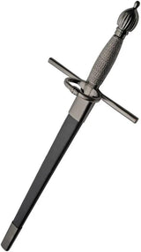 Rapier Dagger 211644 Premium Stainless Blade For Collectors Cast Metal Guard Pommel Black Wood Scabbard by China Made