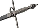 Rapier Dagger 211644 Premium Stainless Blade For Collectors Cast Metal Guard Pommel Black Wood Scabbard by China Made