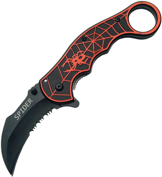 Rite Edge Spider Karambit Linerlock A/O 300224-RD by Rite Edge