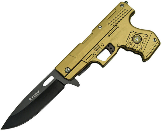 Rite Edge Gun Linerlock Army Green 300227-GN