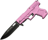Rite Edge Gun Linerlock Pink 300227-PK by Rite Edge