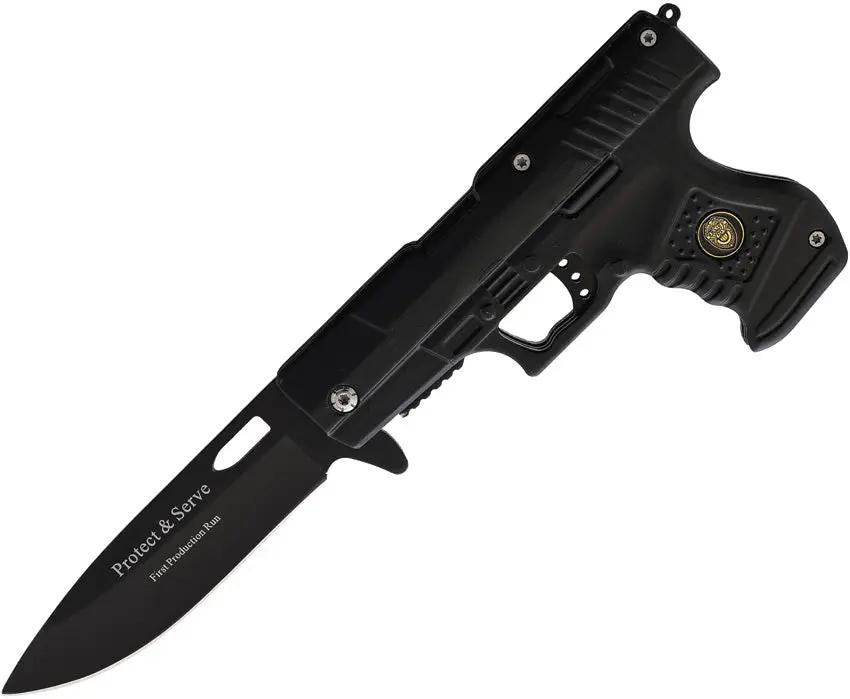 Rite Edge Gun Linerlock Police 300227-PO by Rite Edge