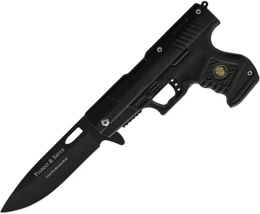 Rite Edge Gun Linerlock Police 300227-PO by Rite Edge