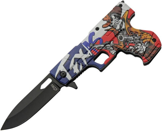 Rite Edge Gun Linerlock A/O Texas 300227-TE by Rite Edge