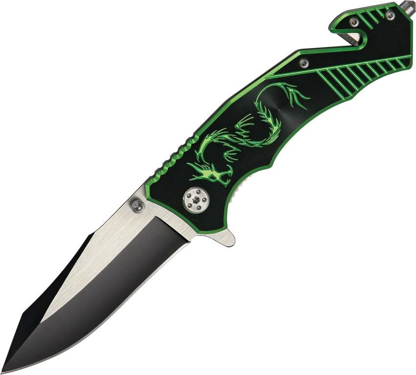 Rite Edge Dragon Rescue Linerlock 300256-GN by Rite Edge