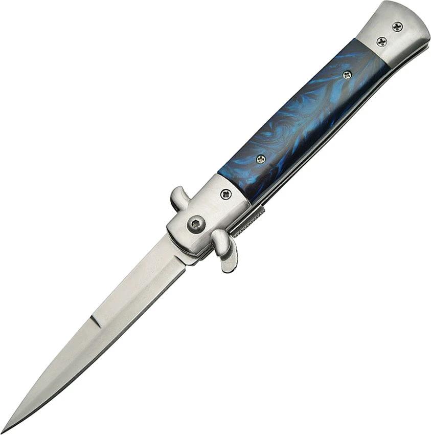Rite Edge Stiletto Linerlock Blue A/O 300342-BL by Rite Edge