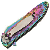 Rite Edge Eagle Framelock Assisted Opening Knife - Spectrum Titanium Coated Blade And Handle by Rite Edge