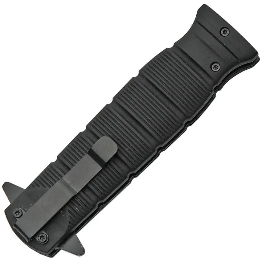 Rite Edge Linerlock Black 300480-BK - Assisted Opening Pocket Knife With Clip Point Blade by Rite Edge