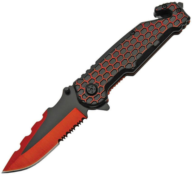 Rite Edge Honeycomb Linerlock Red 300485 by Rite Edge
