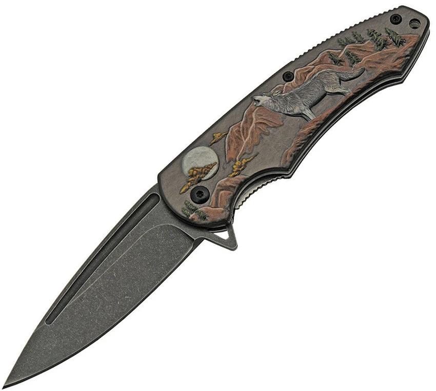 Rite Edge Howling Wolf Linerlock 300488 by Rite Edge