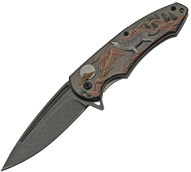 Rite Edge Howling Wolf Linerlock 300488 by Rite Edge