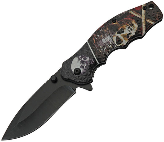 China Made Skull Linerlock A/O 300502-PR