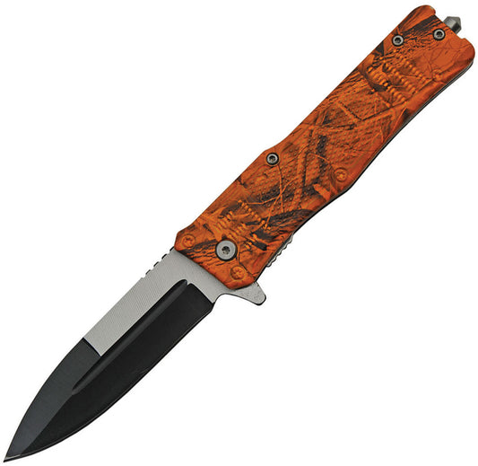 China Made Camo Linerlock A/O Orange 300513-OC