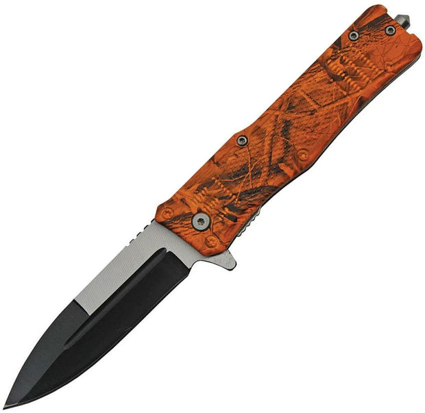 China Made Camo Linerlock A/O Orange 300513-OC by China Made