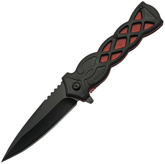 China Made Celtic Linerlock A/O Red 300517