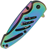 Rite Edge Framelock Spectrum - TiNi Coated Blade And Spectrum TiNi Finish Stainless Handle by Rite Edge