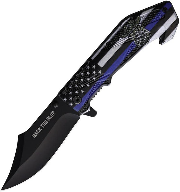 Rite Edge Back The Blue Linerlock A/O 300532 by Rite Edge