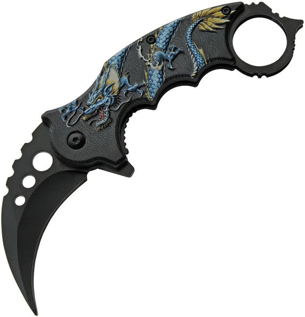 Rite Edge Dragon Linerlock A/O Blue 300539-BL by Rite Edge