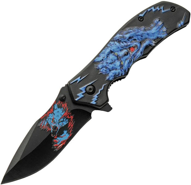 Rite Edge Linerlock Blue Wolf 300548-BL by Rite Edge