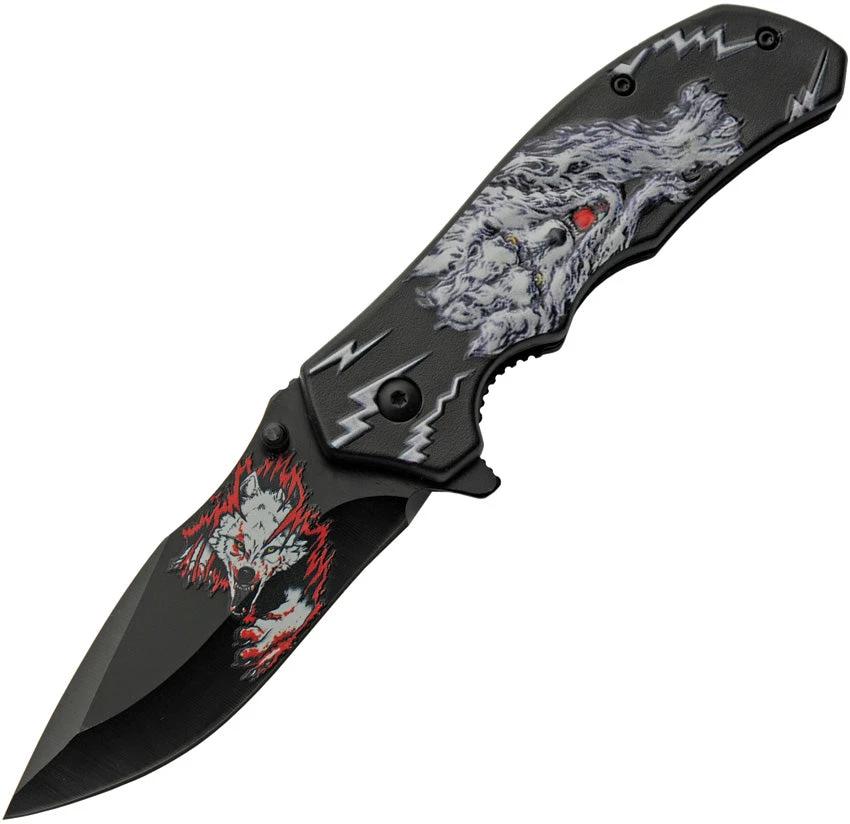Rite Edge Linerlock White Wolf 300548-WH by Rite Edge