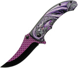 Rite Edge Dragon Scale Linerlock A/O 300551-PU by Rite Edge