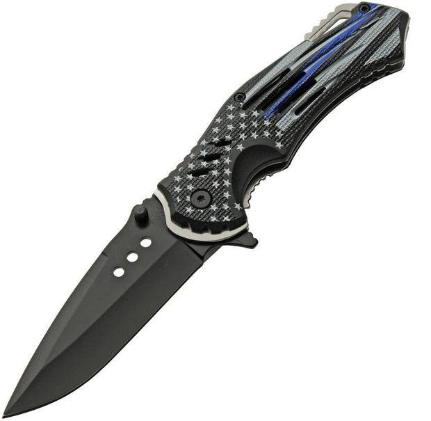 Rite Edge Police Flag Linerlock A/O 300552-PO by Rite Edge