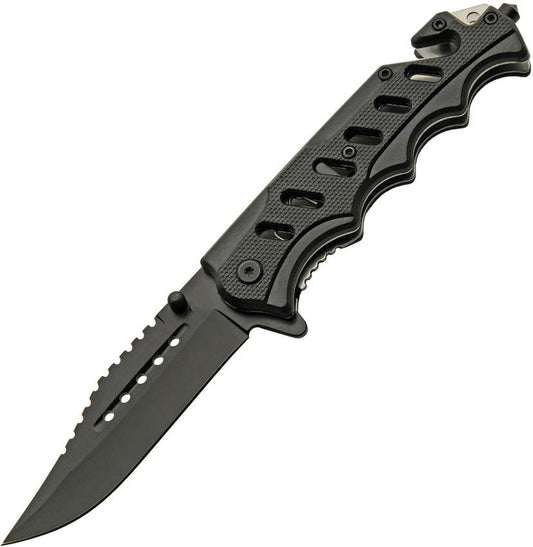 Rite Edge Tactical Linerlock A/O Black 300553-BK by Rite Edge