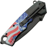 Rite Edge Lady Liberty Linerlock - Assisted Opening Knife With Black Stainless Blade by Rite Edge