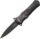 China Made Skull Linerlock A/O Reaper 300569-GR by China Made