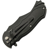 Meiji Dragon Linerlock Assisted Opening Knife 3.5in Clip Point ABS Handle for Collectors by China Made
