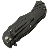 Water Monster Linerlock Assisted Opening Knife 3.5in Clip Point ABS Handle EDC Enthusiasts by China Made